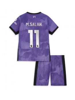 Liverpool Mohamed Salah #11 Replika Tredje Kläder Barn 2023-24 Kortärmad (+ byxor)